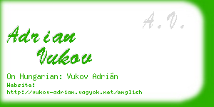 adrian vukov business card